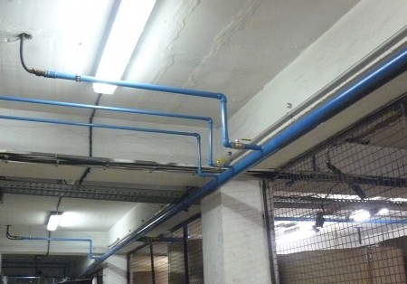 napojenie spotrebičov z hlavného okruhu cez strop